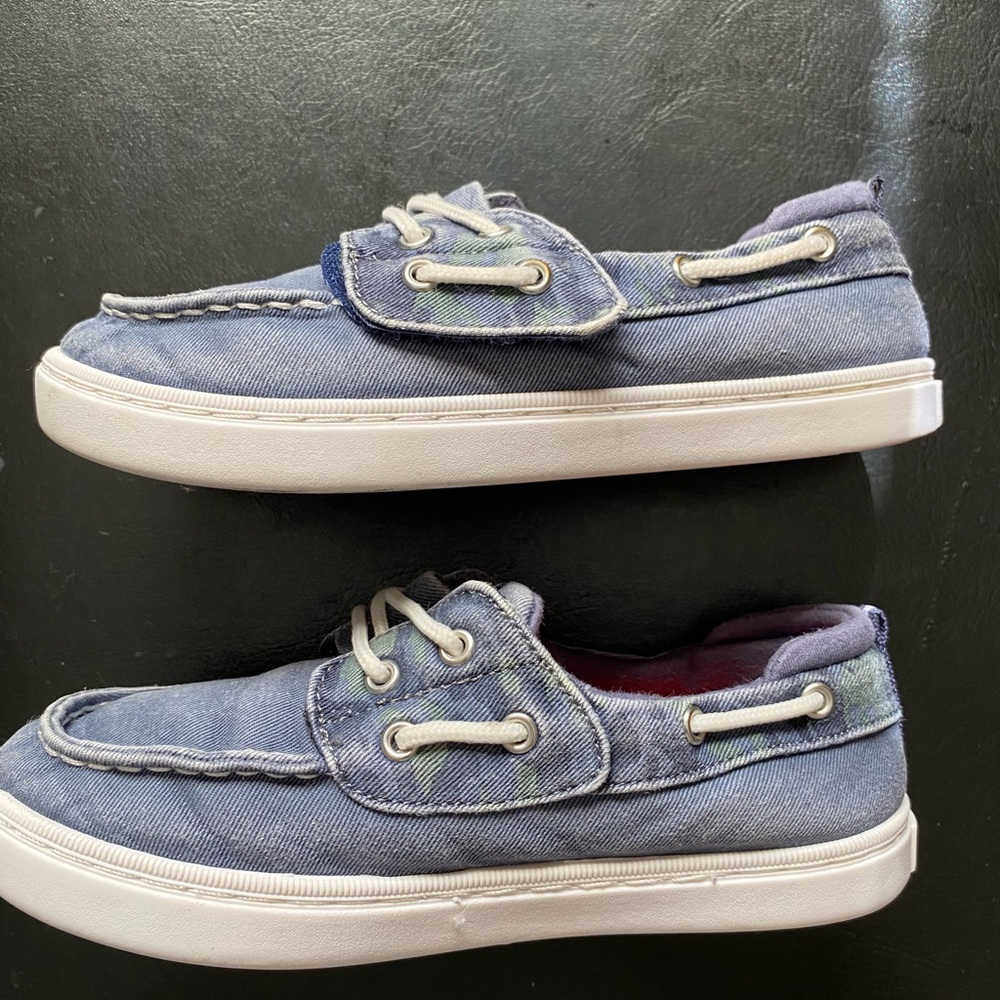 Pre-owned Sperry unisex-child Sea Ketch Jr Washable Blue Loafer size 12 - Picture 4 of 8